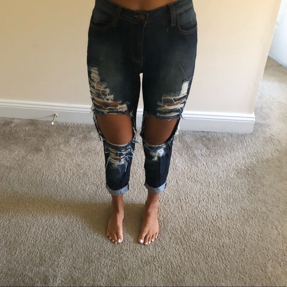 Vibrant Miu Ripped Jeans